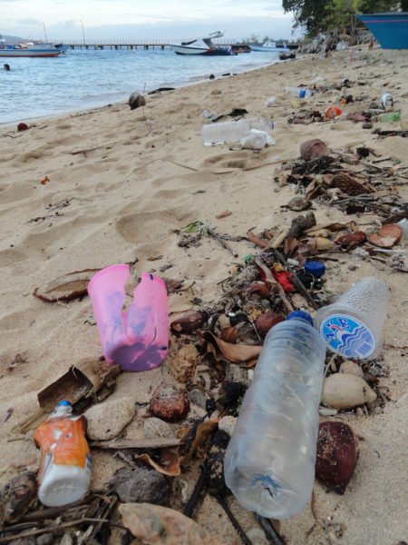 Garbage on Pantai Pangalisang